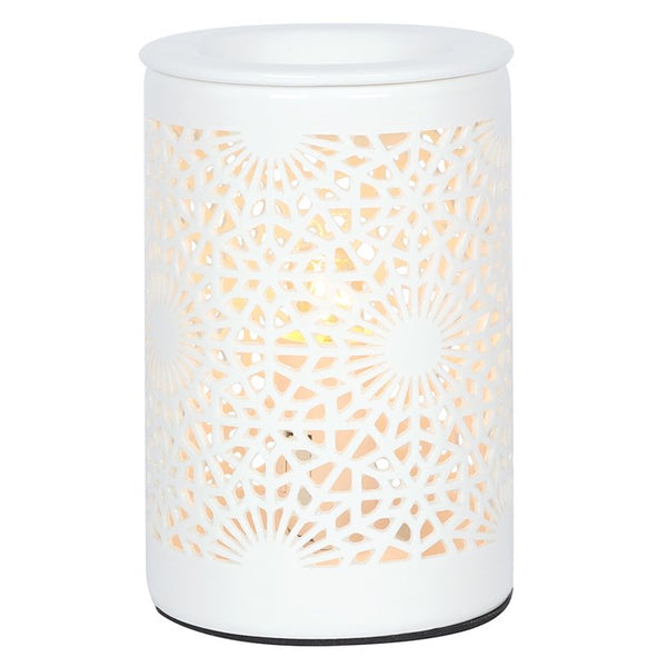 LACE CUT, CIRCLE CUT, DAMASK OUT ELECTRIC OIL BURNER